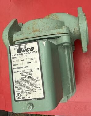 Taco 0010-F3 - 3/4 - 1-1/2" Flgd In-Line Cast Iron Booster Pump 1/8 HP 1 PH New